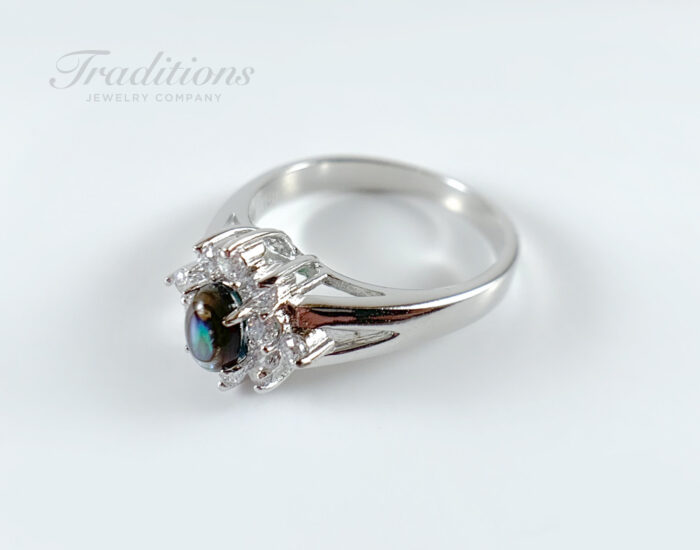 Genuine Abalone Sterling Silver Ring