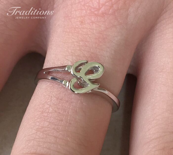 Sterling Silver Initial G Ring