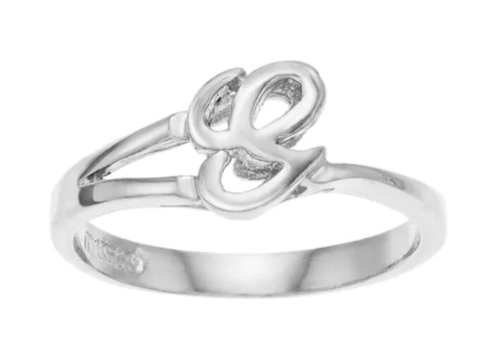 Sterling Silver Initial G Ring - Image 2