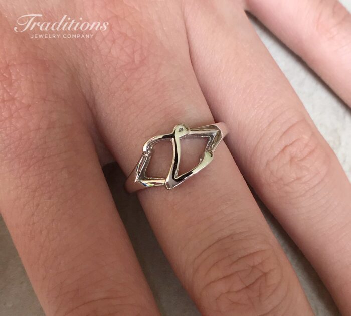 Sterling Silver Initial Z Ring